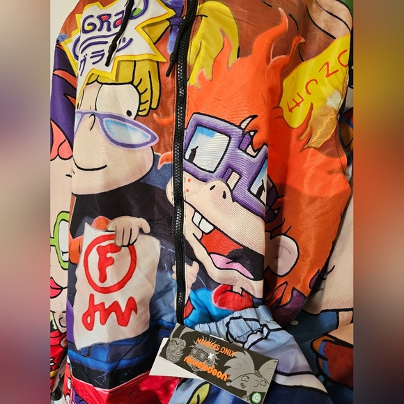 Members Only x Nickelodeon Rugrats Size XL Windbreaker Angelica Chucky Tommy - Picture 11 of 13